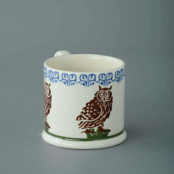 Owl on a Stump Small Mug