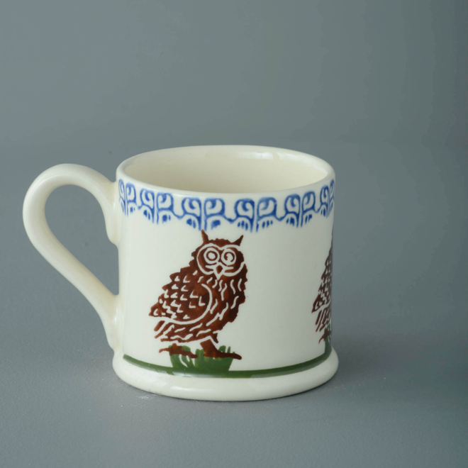 Owl on a Stump Small Mug