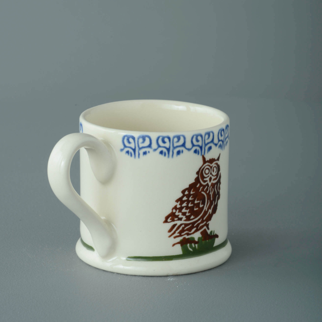 Owl on a Stump Small Mug