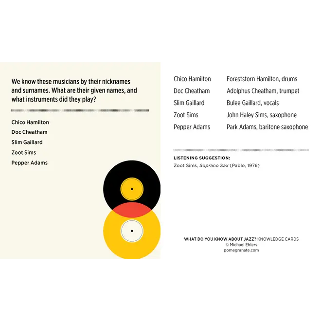What Do You Know about Jazz? Knowledge Cards
