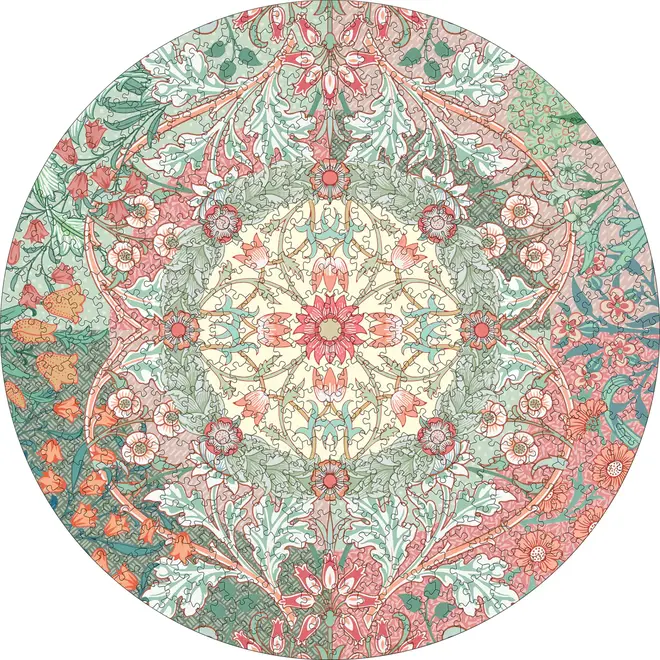 William Morris 500-Piece Circular Puzzle