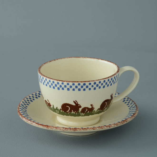 Rabbits Breakfast Cup & Saucer