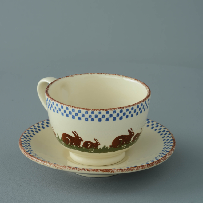 Rabbits Breakfast Cup & Saucer