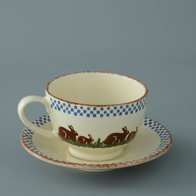 Rabbits Breakfast Cup & Saucer