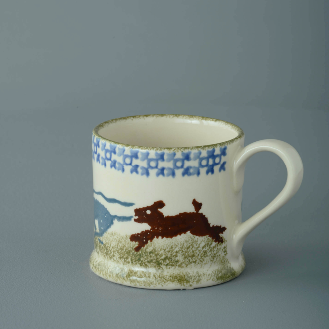 Scottie Dog Chasing Small Mug