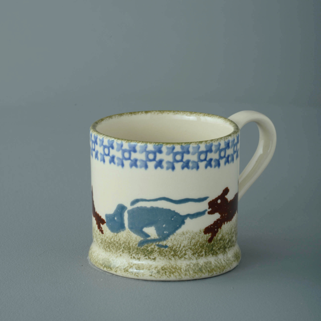 Scottie Dog Chasing Small Mug