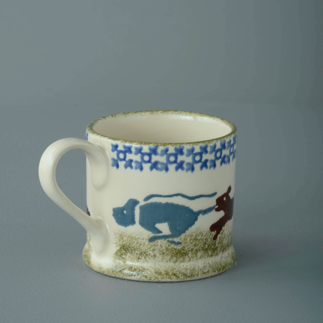 Scottie Dog Chasing Small Mug