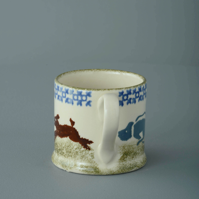 Scottie Dog Chasing Small Mug