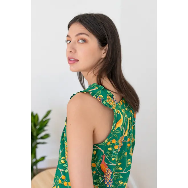 Green Fearless Peacock Nighty Nite