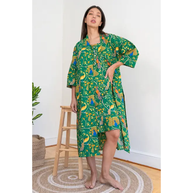 Green Fearless Peacock Nighty Nite