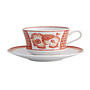 Vista Alegre x Oscar de la Renta Coralina Teacup & Saucer