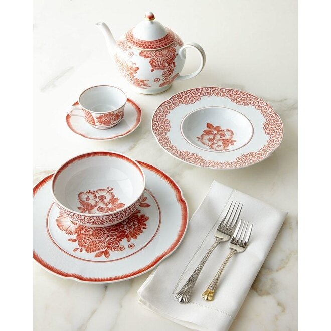 Vista Alegre x Oscar de la Renta Coralina Teacup & Saucer