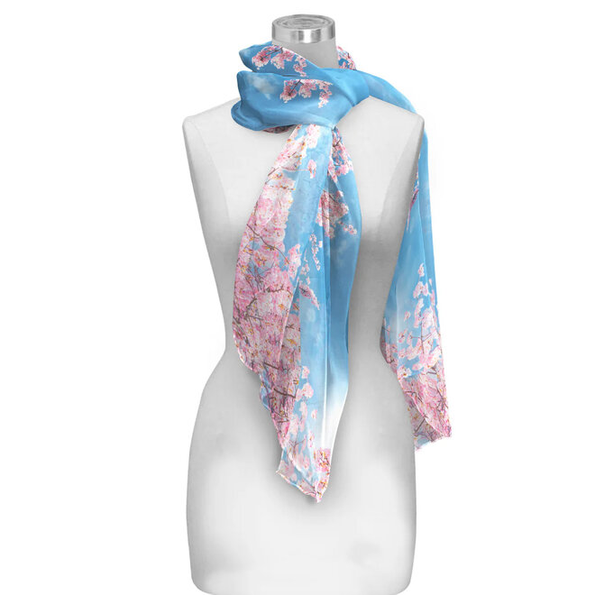 Cherry Blossoms Sheer Scarf