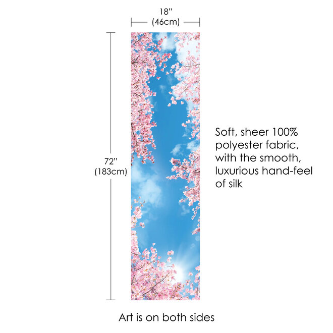 Cherry Blossoms Sheer Scarf