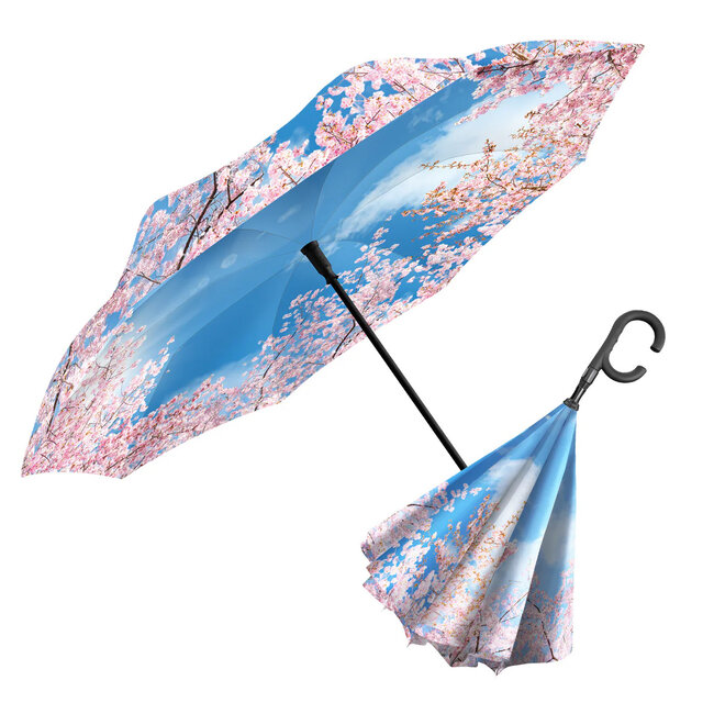 Cherry Blossoms Reverse Umbrella
