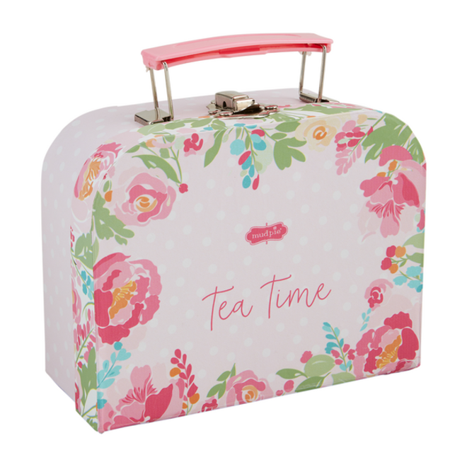 Pink Roses Ceramic Tea Set