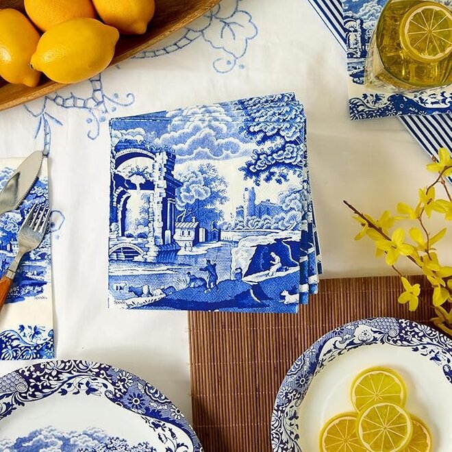 Blue Italian Lunch Napkins