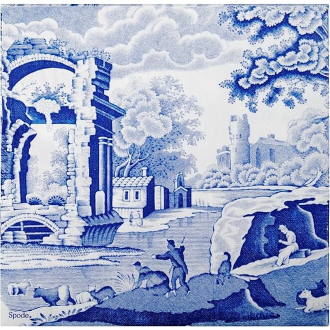 Blue Italian Lunch Napkins