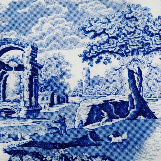 Blue Italian Beverage Napkins