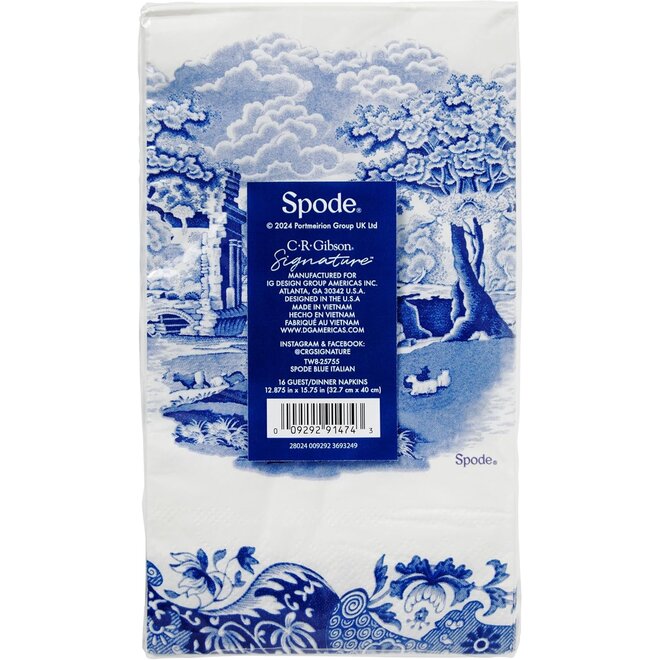 Blue Italian Dinner Napkins