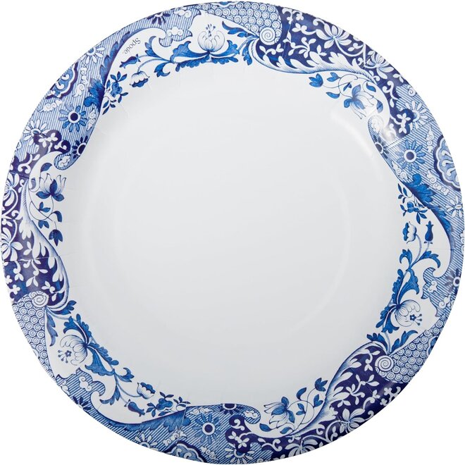 Blue Italian Paper Lunch Plates