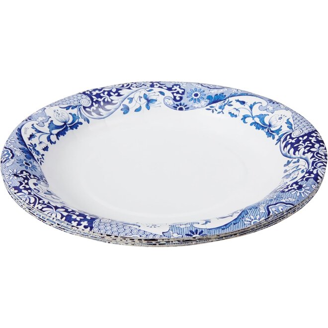 Blue Italian Paper Lunch Plates