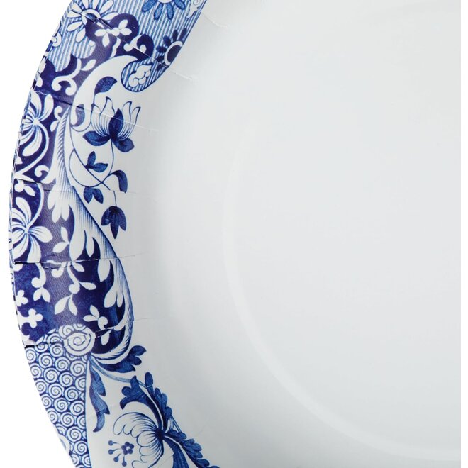 Blue Italian Paper Lunch Plates
