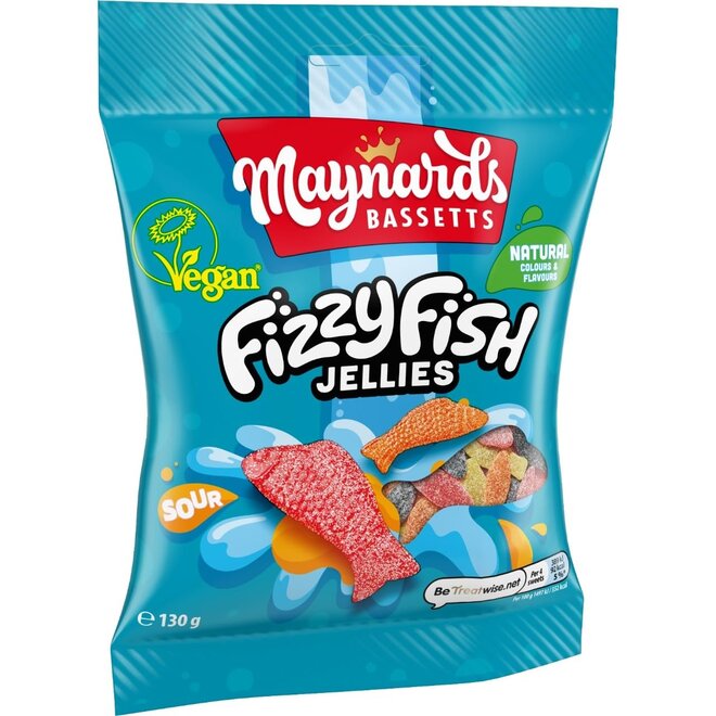 Maynards Fizzy Fish Jellies Bag