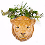 Quail Lion Wall Vase