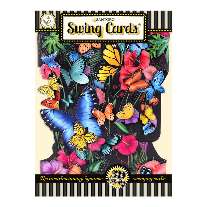 Tropical Butterflies Swing Card SSC222