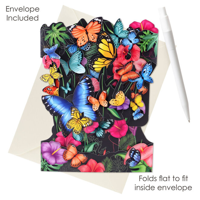 Tropical Butterflies Swing Card SSC222