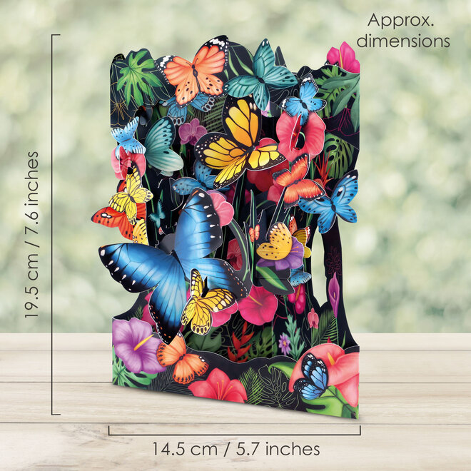 Tropical Butterflies Swing Card SSC222