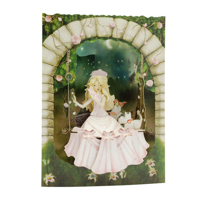 Princess on a Swing Swing Card