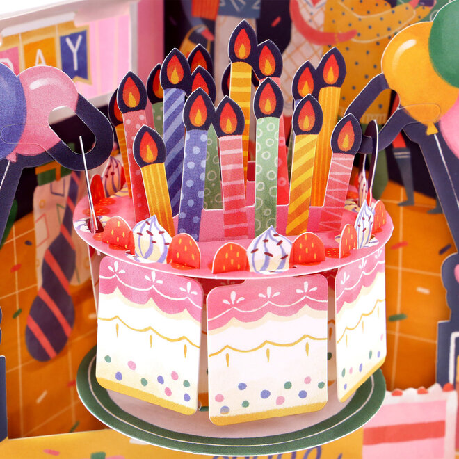 Birthday Celebration Swing Card
