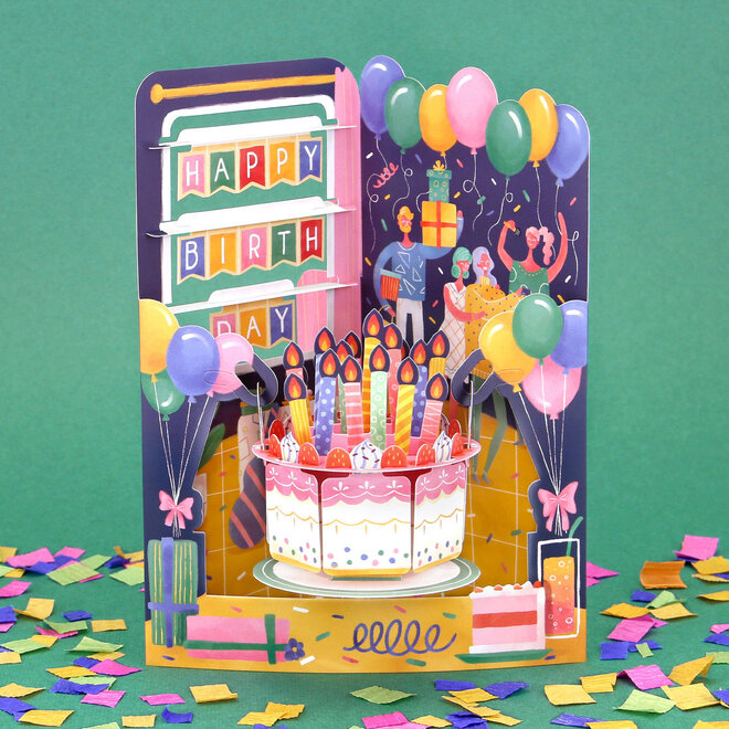 Birthday Celebration Swing Card