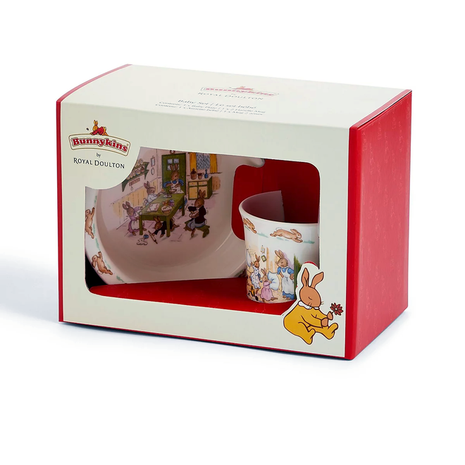 Bunnykins 2-Piece Baby Set (Bowl & Two Handled Mug)