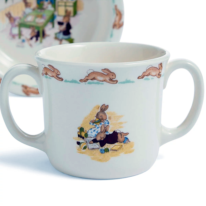 Bunnykins 2-Piece Baby Set (Bowl & Two Handled Mug)