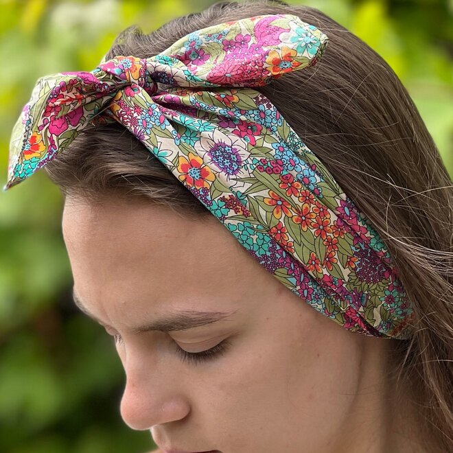Lime Ciara Square Bandana