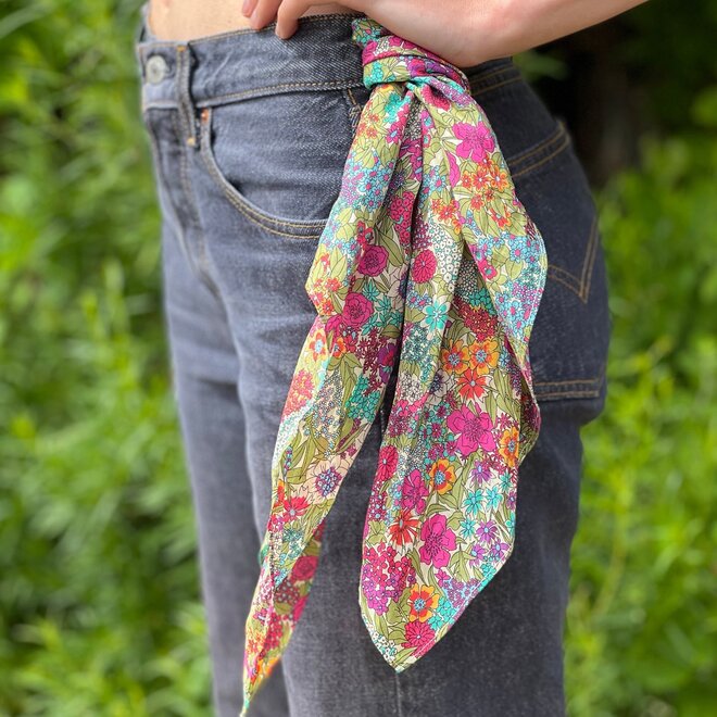 Lime Ciara Square Bandana