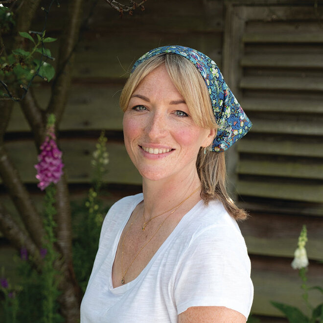 Blue Strawberry Thief Square Bandana
