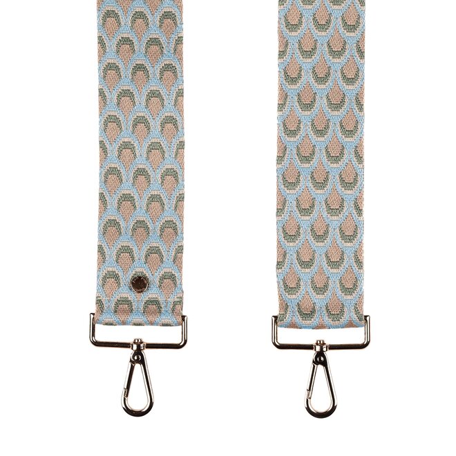 Powder Blue Peacock Strap