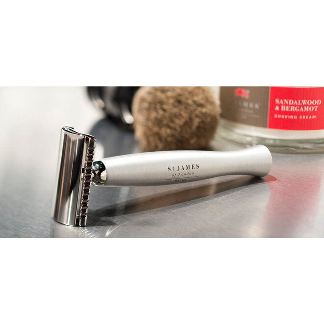 Cheeky B'stard Brushed Metal Safety Razor