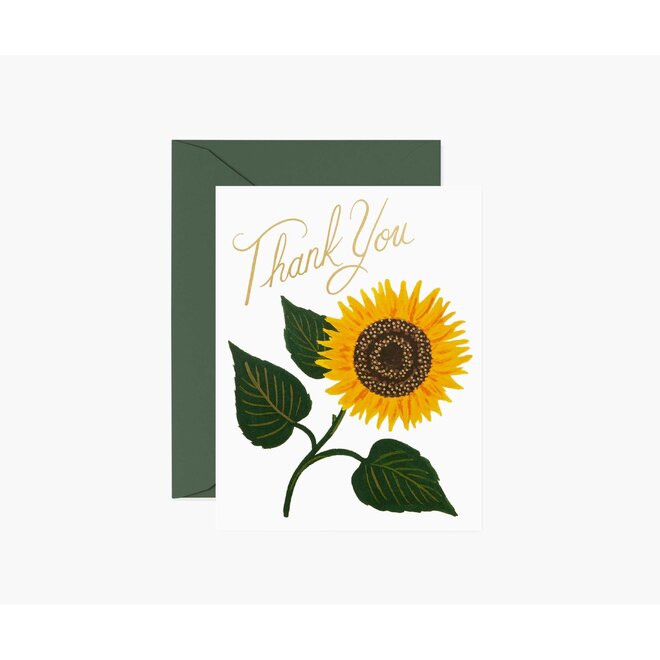 Sunflower Thank You Card