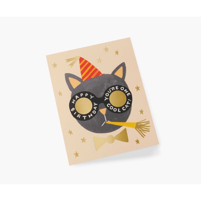 One Cool Cat Birthday Card