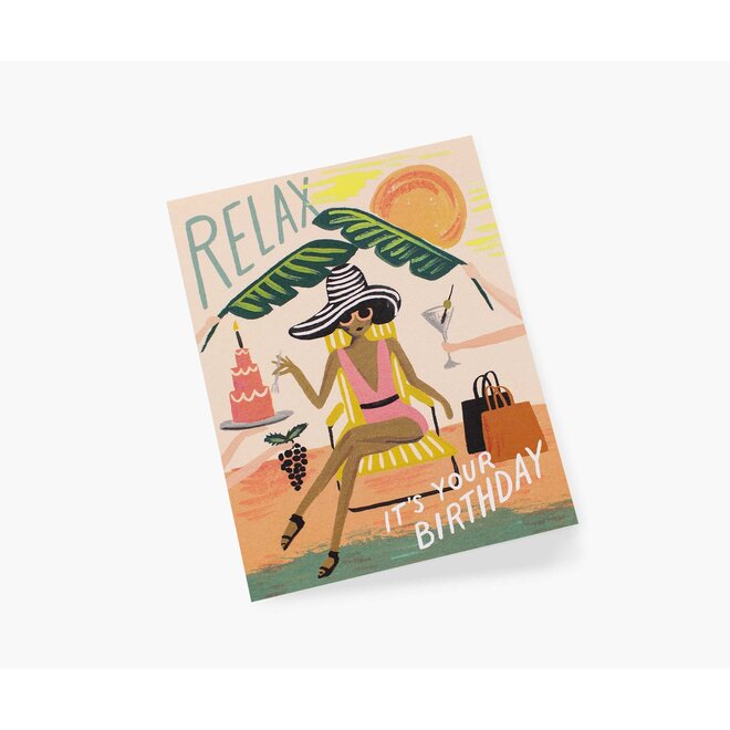 Relax Birthday Card