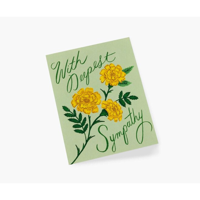 Marigold Sympathy Card