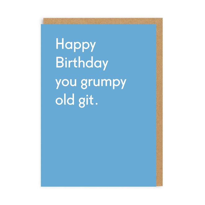 Grumpy Old Git Birthday Card