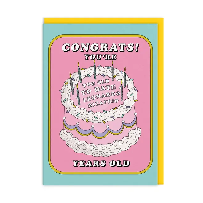 Too Old For Leo Birthday Card