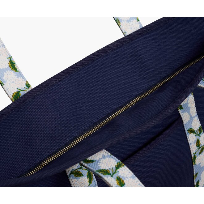 Hydrangea Canvas Carry All Bag