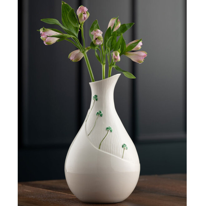 Belleek Classic Shamrock Meadow 10" Vase